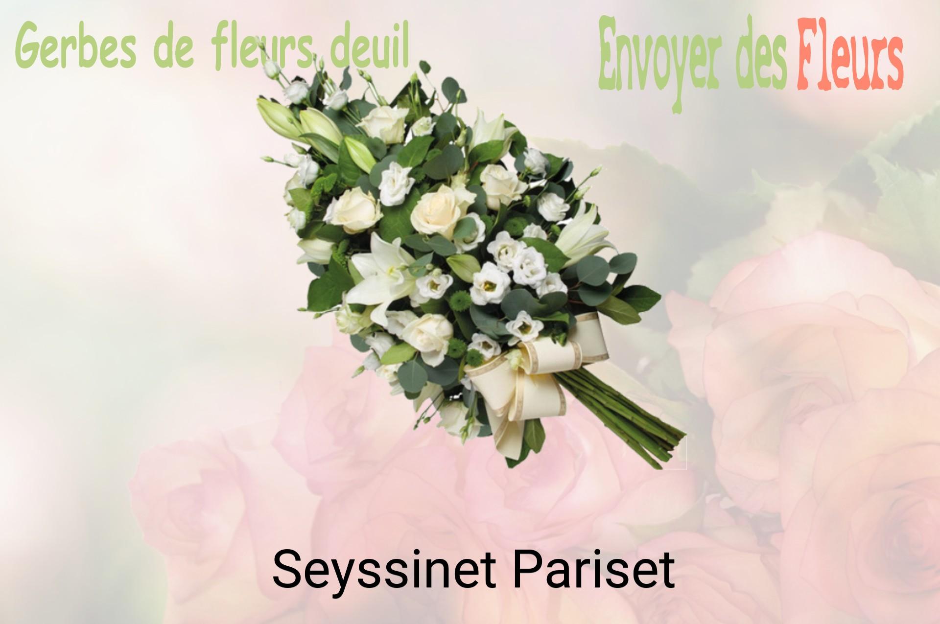 Gerbe de fleurs de deuil livrée à Seyssinet-Pariset